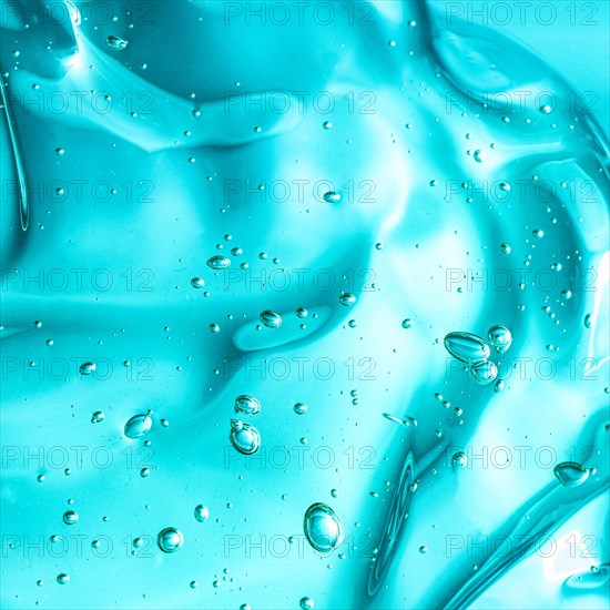 Blue hygiene clean gel texture copy space
