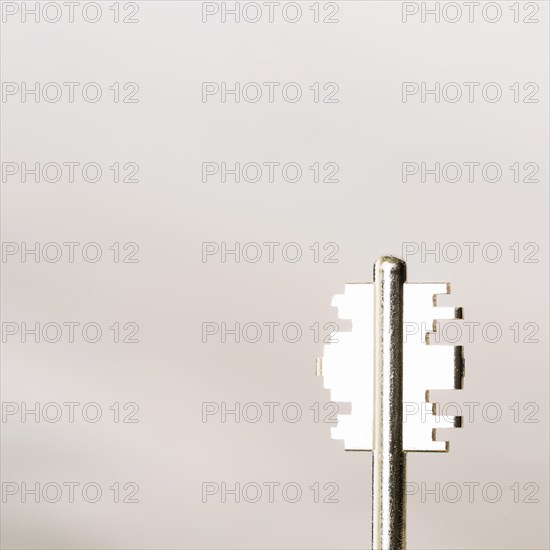Close up metal key