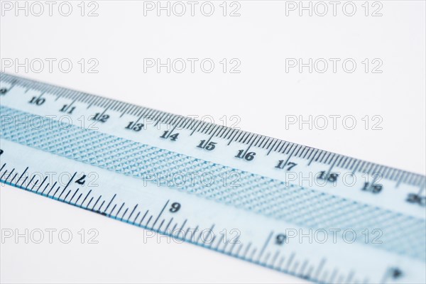 Close up plastic ruler