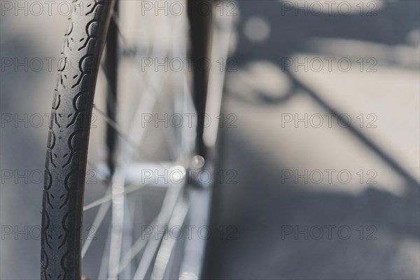 Detail bicycle wheel