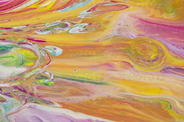 Gradient shades fluid acrylic pour painting