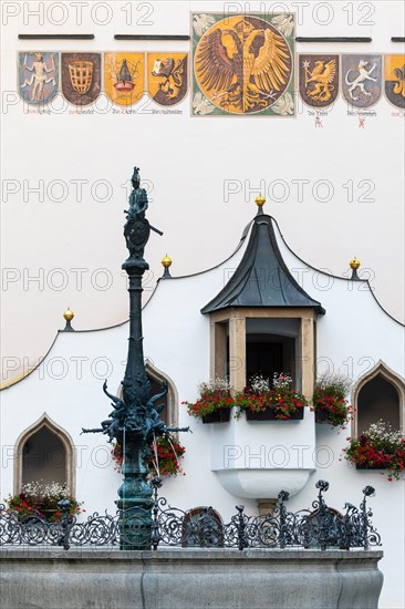 Entrance steps at the town hall