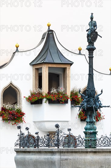 Entrance steps at the town hall