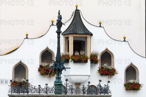 Entrance steps at the town hall