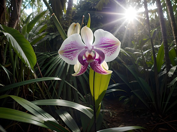 Wild orchid in the jungle