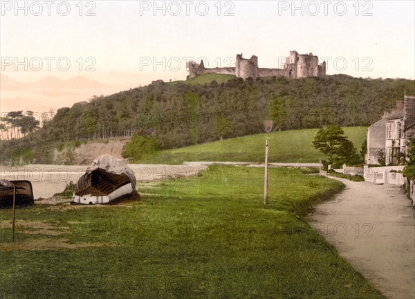 Llansteffan Castle is a ruined castle in Carmarthenshire in Wales