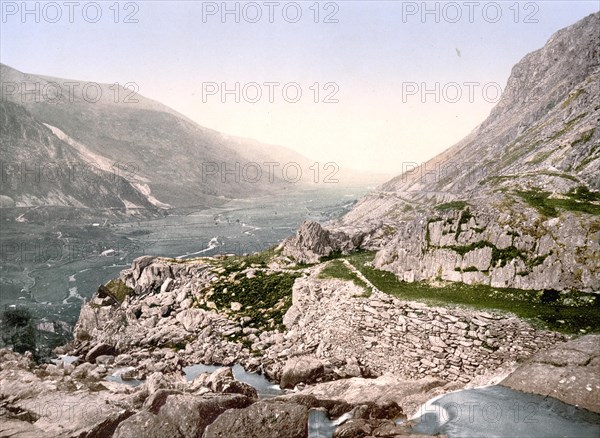 The Nant Ffrancon Pass in Snowdonia