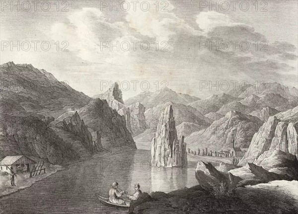 Die Donau am Felsen Barpagey