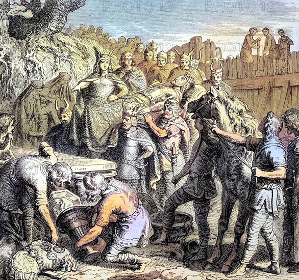 The burial of the Visigoth king Alaric