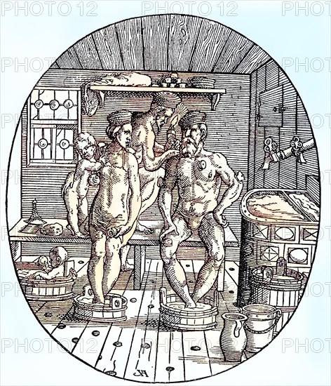 Situation in a Bathing house in the 16th century