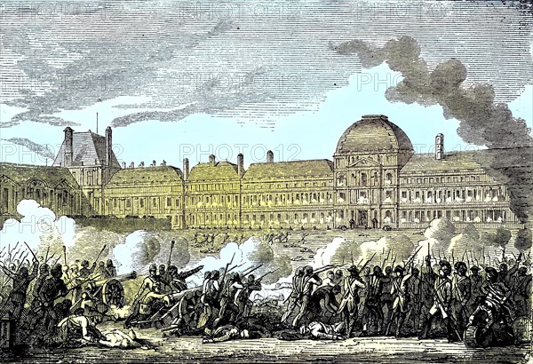 The uprising of 10 August 1792 was one of the decisive events in the history of the French Revolution. The storming of the Tuileries Palace by the National Guard of the insurgent Paris Commune and revolutionaries from Marseille and Brittany led to the fall of the French monarchy
