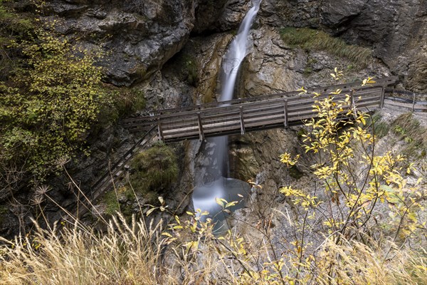 Wooden footbridge