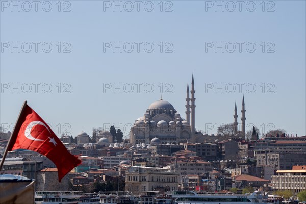 Outer view of Ottoman style mosque in Istanbul