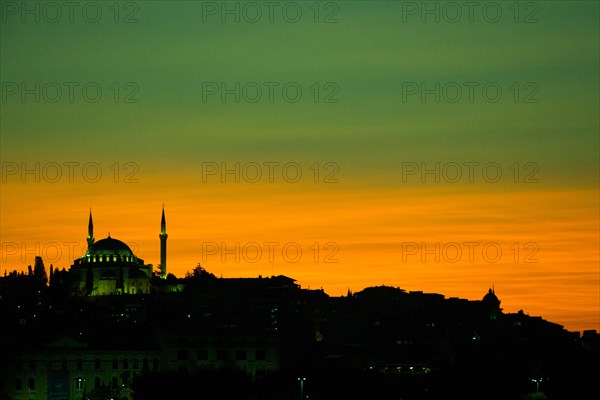 Outer view of Ottoman style mosque in Istanbul