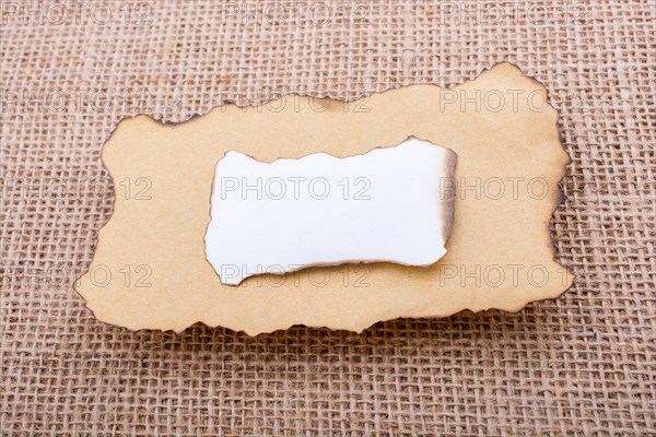 Paper with some burned edges