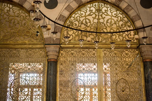 Example of Ottoman art patterns applied on metals