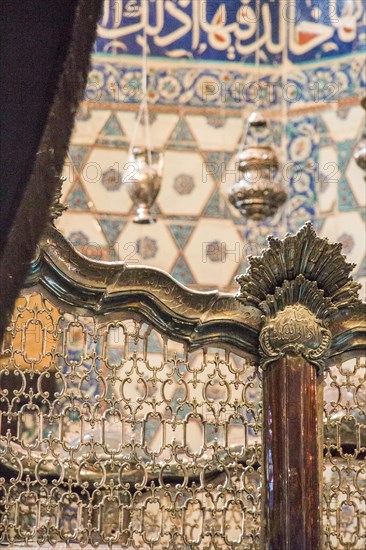 Example of Ottoman art patterns applied on metals