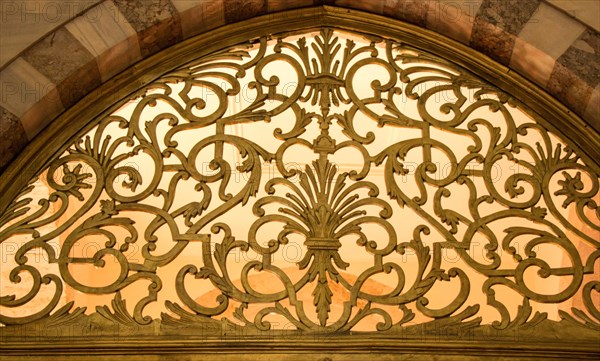 Example of Ottoman art patterns applied on metals