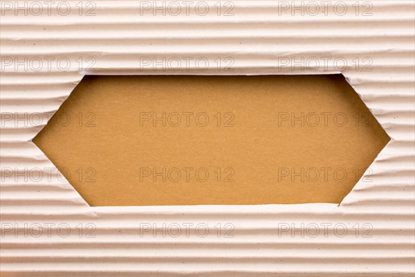 Notebook and a Cut out paper with pattern on a white background