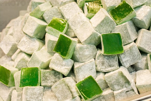 Turkish delight sweets made in Traditional style