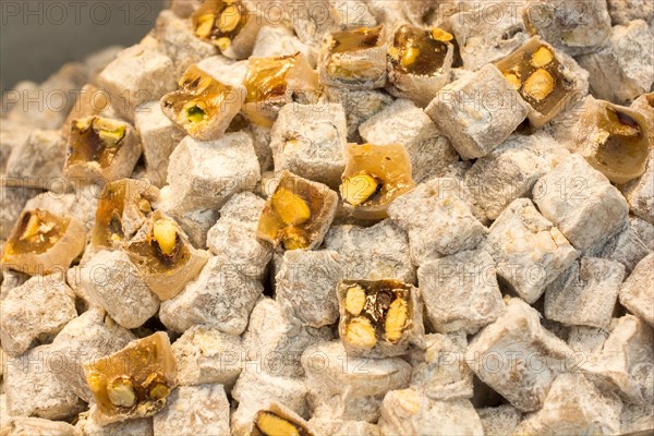 Turkish delight sweets made in Traditional style