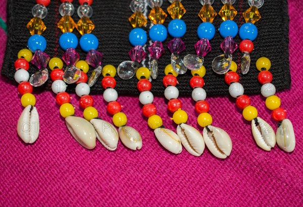 Colorful beads of various color