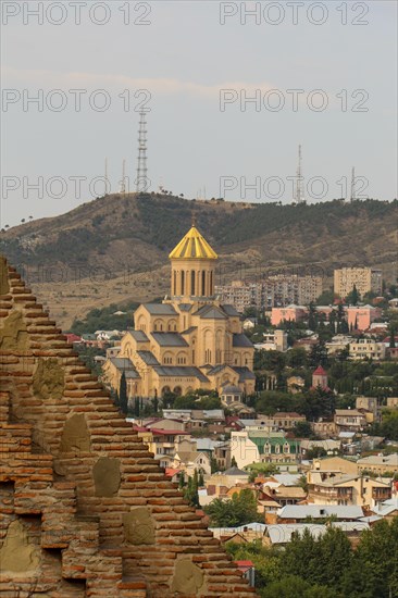 Metekhi Church above the Kura river in Tbilisi