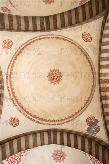 Inner view of dome in Ottoman architecture in