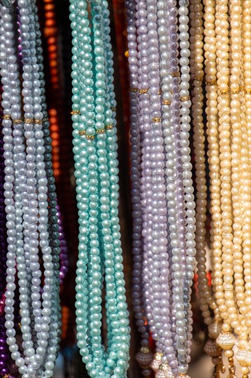 Set of Rosary praying beads for practicing mindfulness meditation