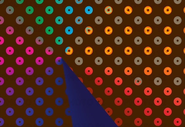 Creative concept colorful dots background. Abstract dotted design for poster