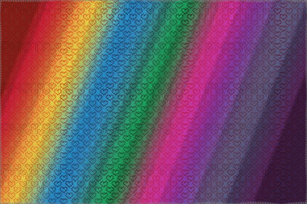 Hearts patterns template for greeting card or valentine s day