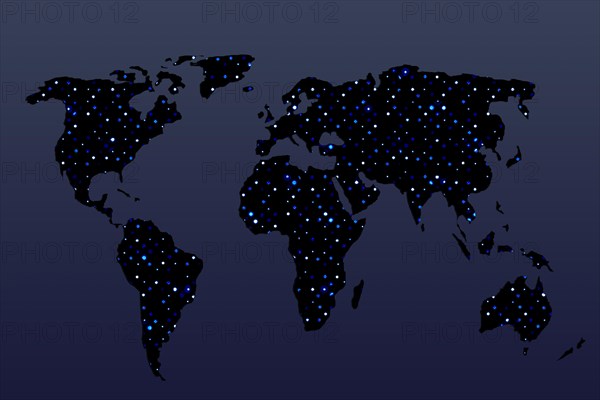 World map design. Earth with continents. Map of europe and america