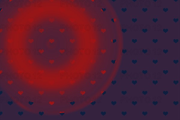 Hearts patterns template for greeting card or valentine s day