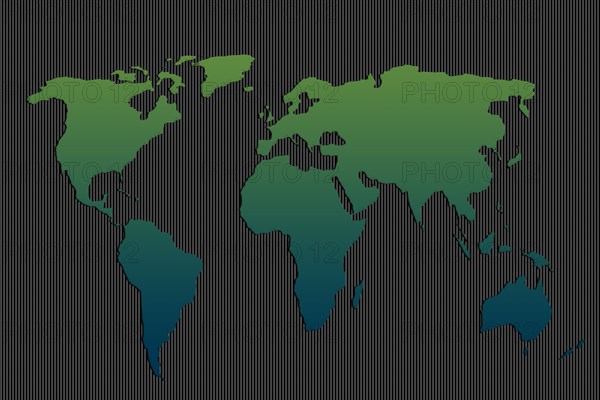 World map design. Earth with continents. Map of europe and america