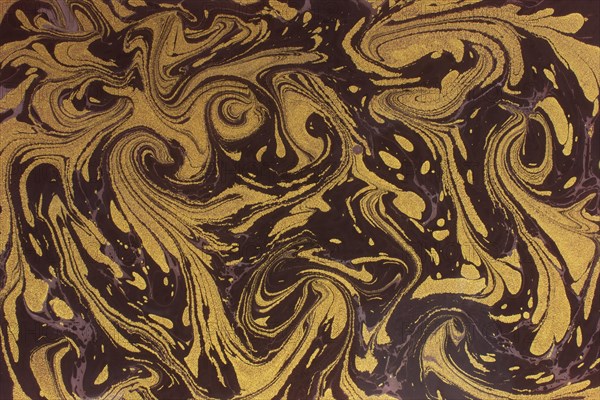 Abstract creative marbling pattern for fabric. Ebru marble effect surface pattern design for print