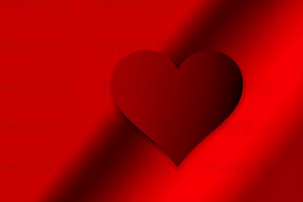 Valentine's Day colorful Background with red Heart Shape as Love concept
