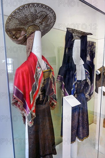 Traditional costumes in the museum of the monastery