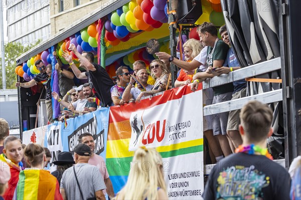 Float of the CDU party. Christopher Street Day