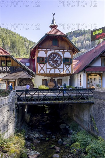 World's largest cuckoo clock with an original clockwork replica of a cuckoo clock