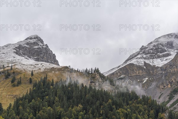 Early morning fog in the Karwendel nature park Park