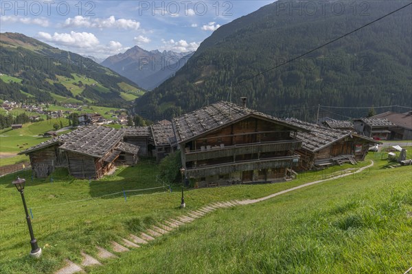 Historic farmhouses in the hamlet of Gemais