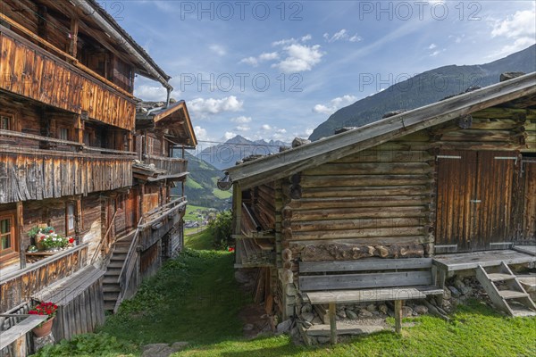 Historic farmhouses in the hamlet of Gemais