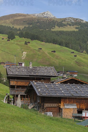 Historic farmhouses in the hamlet of Gemais