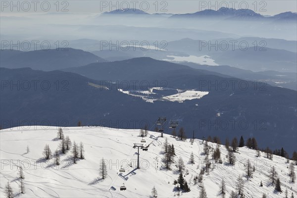 Chairlift in the Gerlitzen ski area