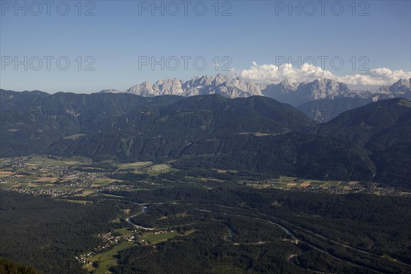 View from the Dobratsch into the Julian Alps