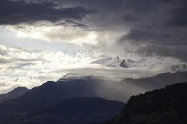 Stormy atmosphere at Lake Lake Millstatt