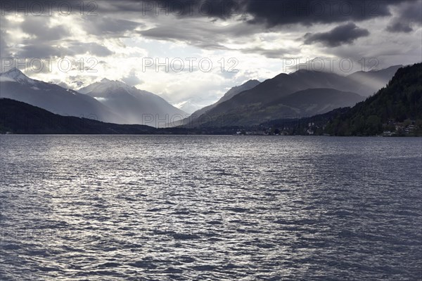 Stormy atmosphere at Lake Lake Millstatt