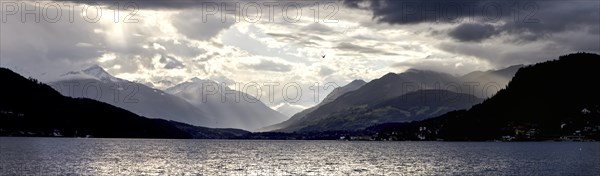 Stormy atmosphere at Lake Lake Millstatt