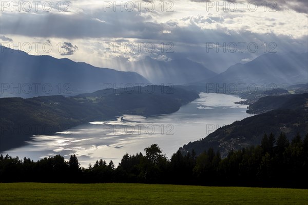 Stormy atmosphere at Lake Lake Millstatt