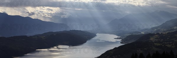 Stormy atmosphere at Lake Lake Millstatt